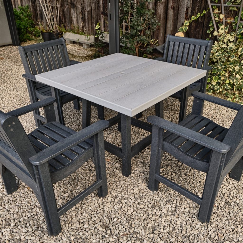 Recycled Plastic Square Dining Table Woodberry