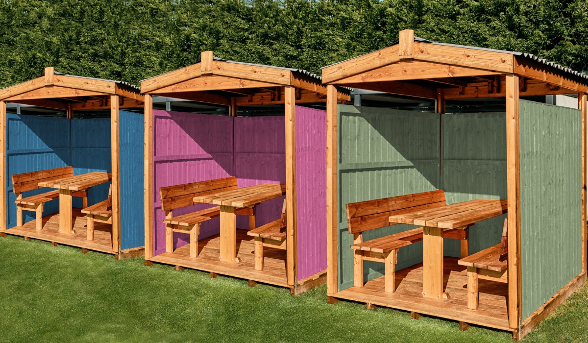 Coloured Dining Pods