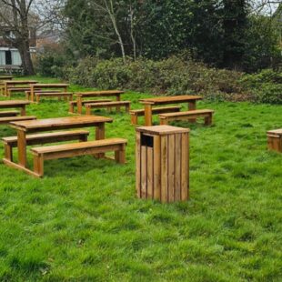 Outdoor Wooden Bin