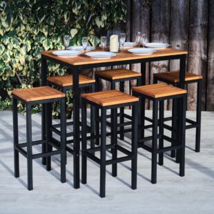 bar table and chairs