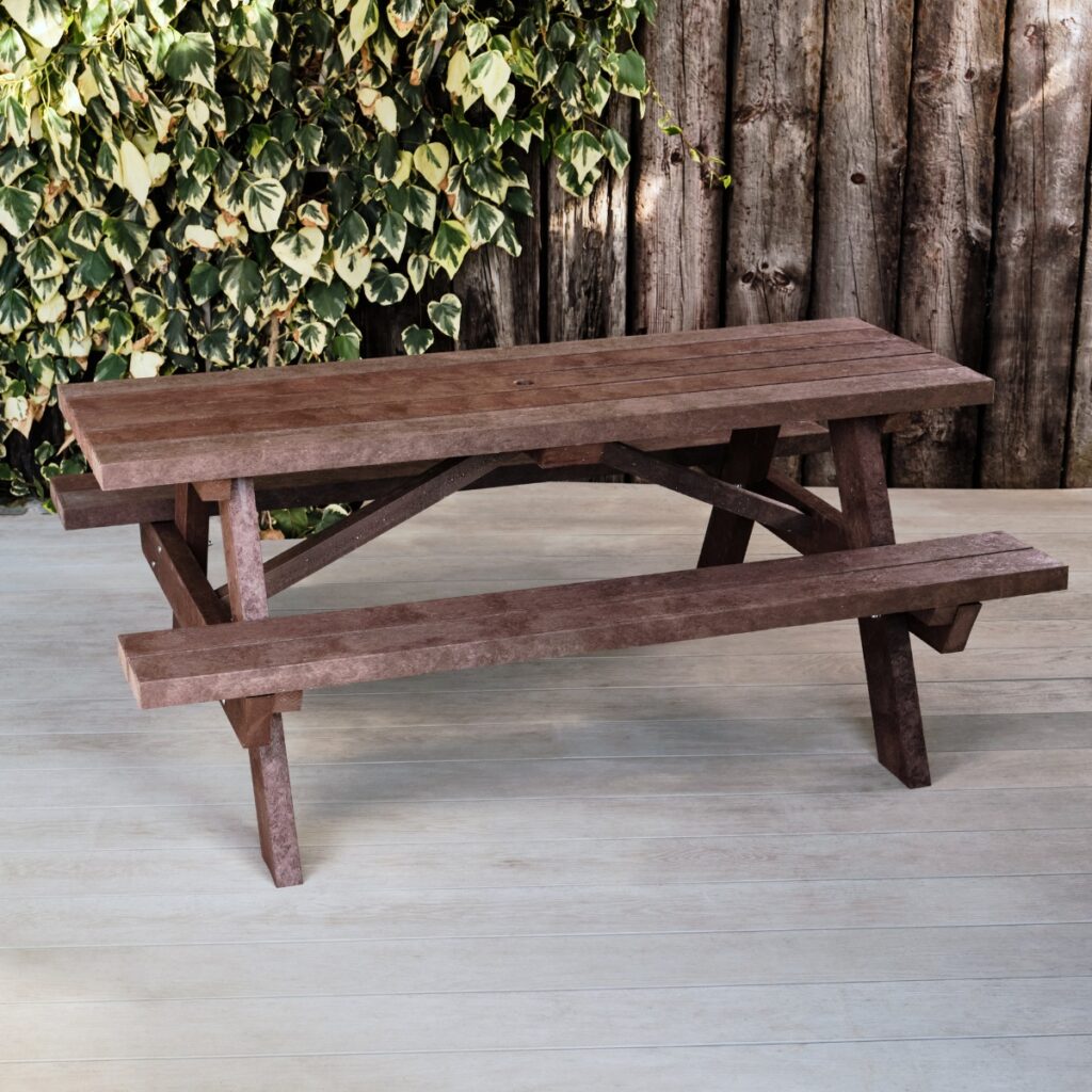 Recycled Plastic Picnic Table 1.8m Long 1024x1024 