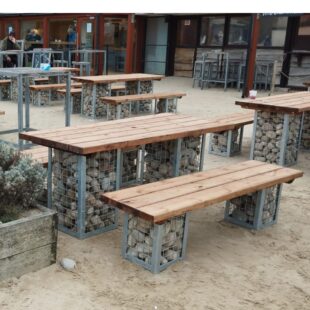 gabion table set