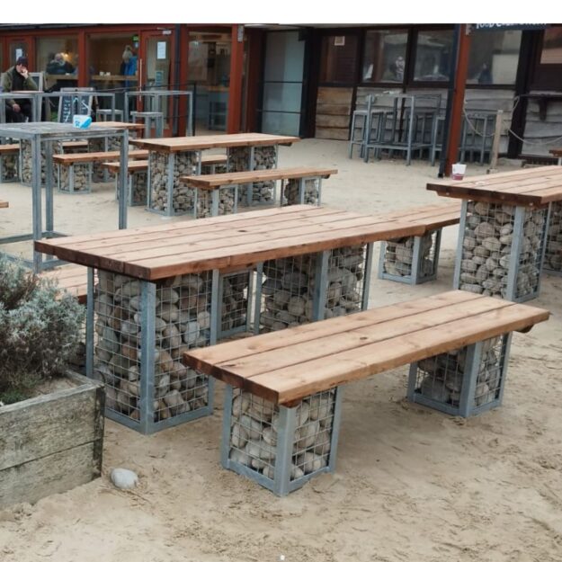 gabion table set