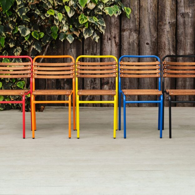 Colourful outdoor furniture