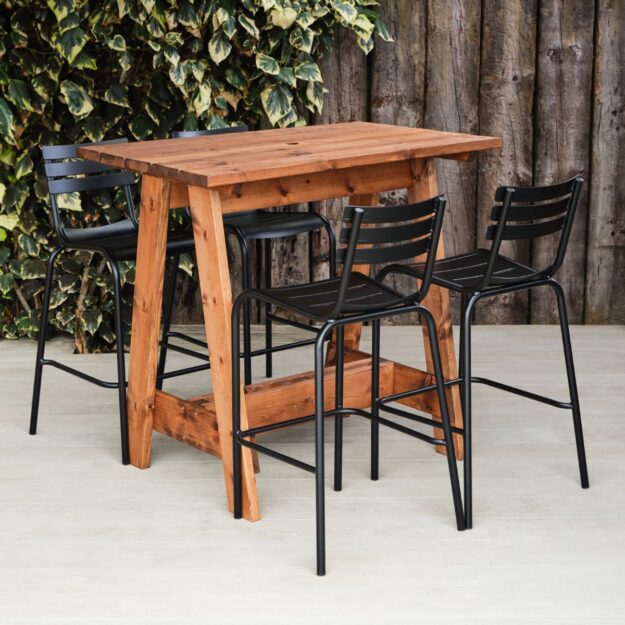 Outdoor Poseur Bar Table