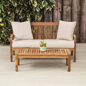 commercial outdoor furniture 2 seat sofa