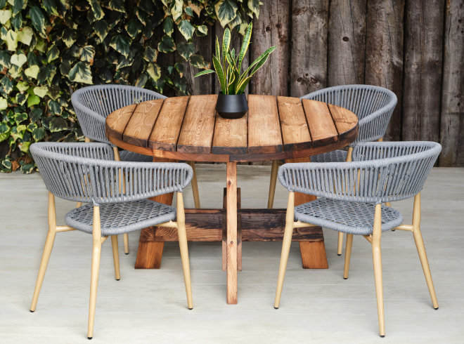 Rope Chairs With Table Combination