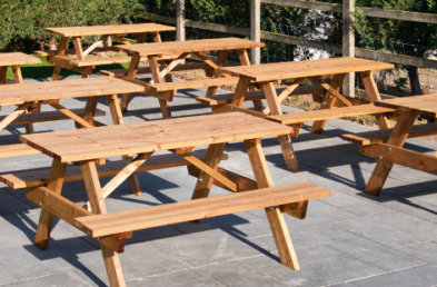 Picnic tables