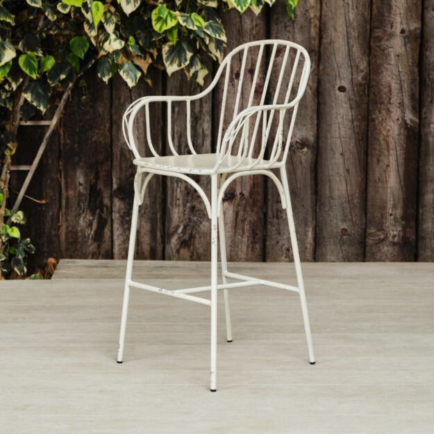 Metal Bar Chair Dalton Range white