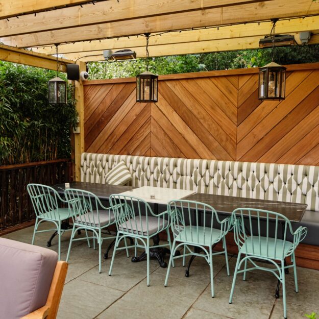 Metal Dining Armchairs Dalton Range at Dirty Duck Pub