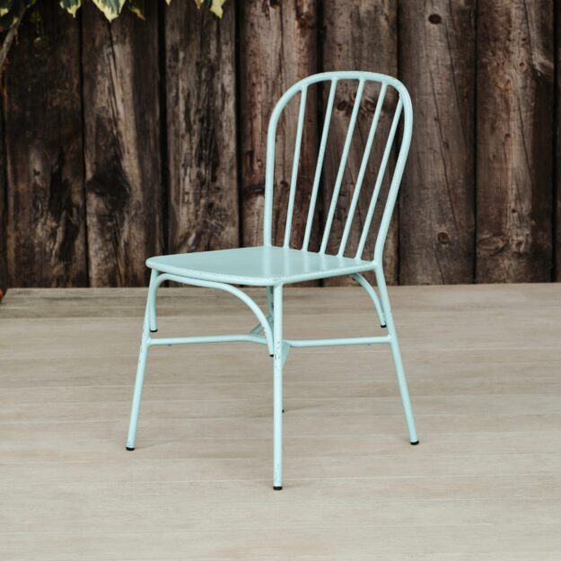 Metal Dining Chair Dalton Range blue