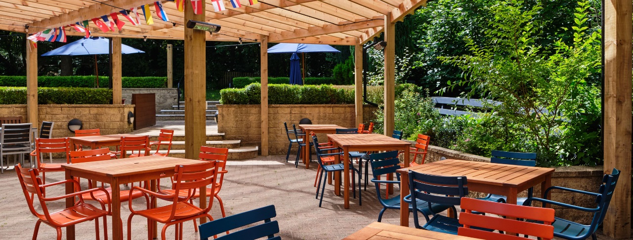 Commercial Garden Furniture on a patio