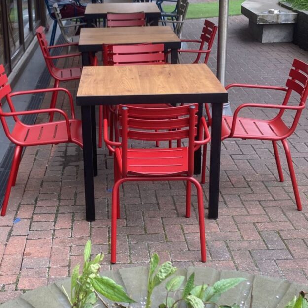 Red Metal Chair