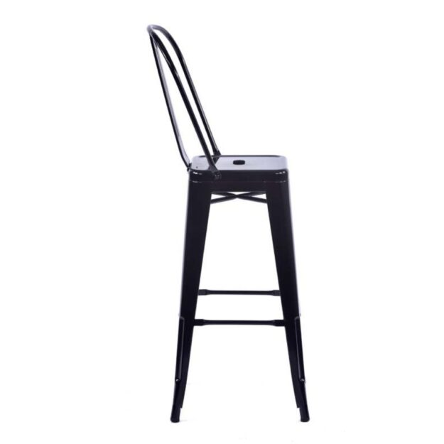 black bar chair