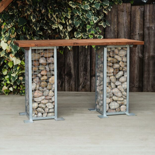 gabion poseur table