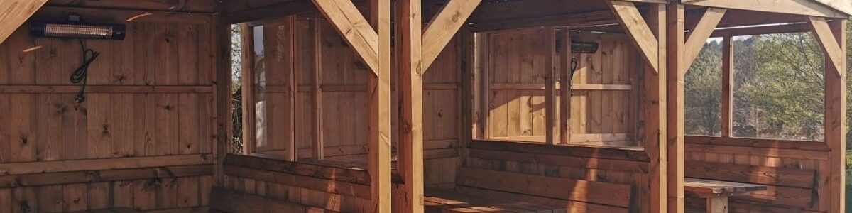 Brampton Halt Wooden Dining Cabins