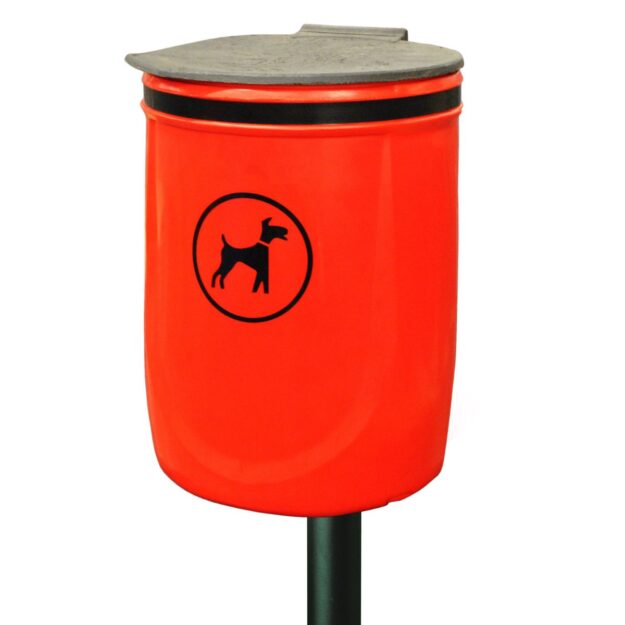 Dog Waste Bin Post Mounted