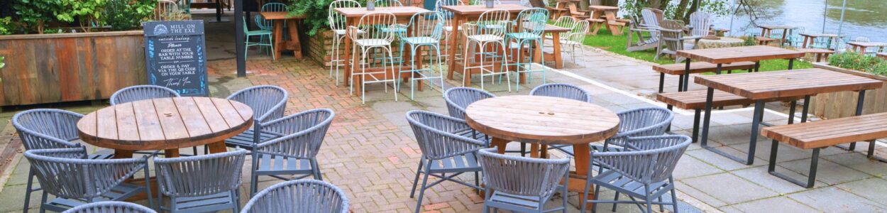 colourful chairs