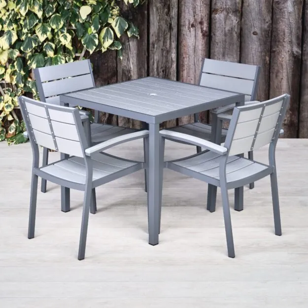 commercial outdoor dining table set