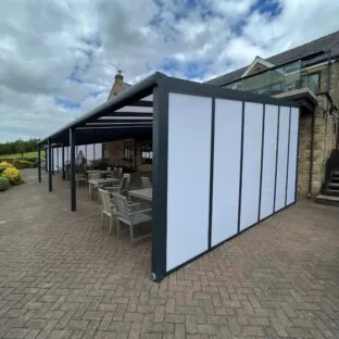 mono pitch gazebo at golf club