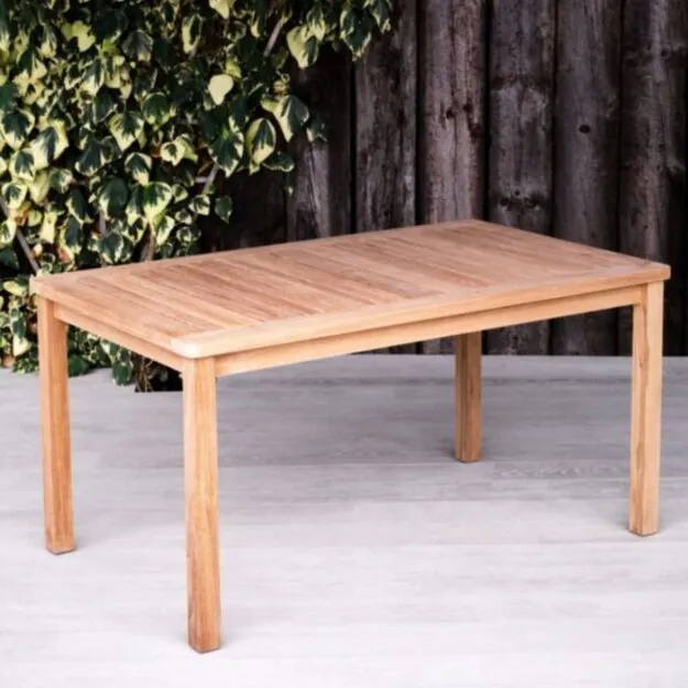 rectangular teak table