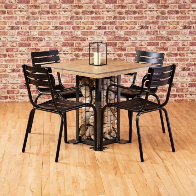 Square Dining Table - Gabion Range - Image 3