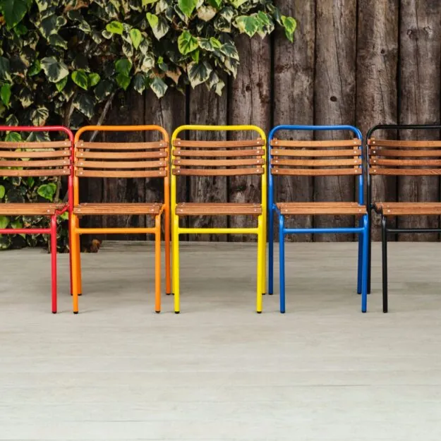 Colourful outdoor furniture