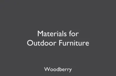 Best Outdoor Furniture Materials