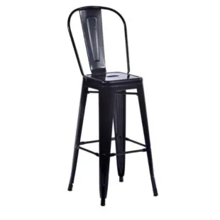 Black bar chair