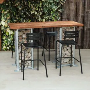 gabion poseur table