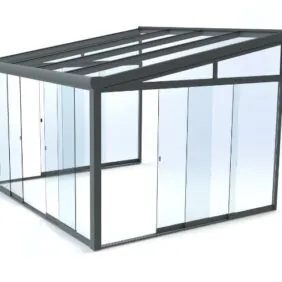 Image of glass sliding doors for aluminium shelters 1